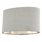 Melody Wall Light With Oval Grey Shade <br>Grey