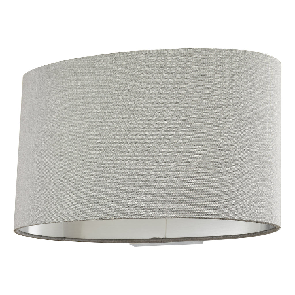 Melody Wall Light With Oval Grey Shade <br>Grey