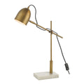 Mendal Task Lamp Bronze & Marble<br>Antique Bronze