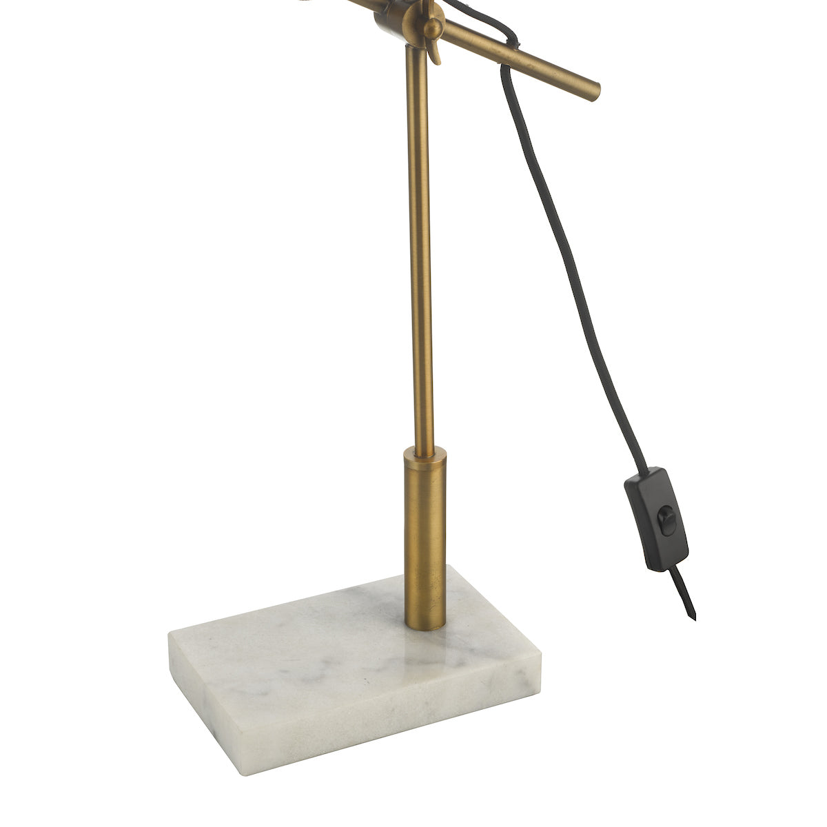 Mendal Task Lamp Bronze & Marble<br>Antique Bronze