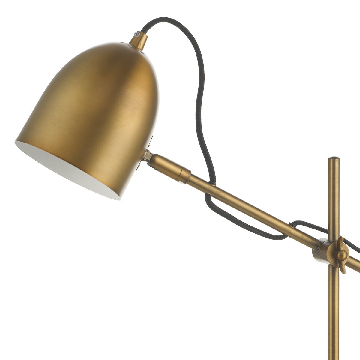 Mendal Task Lamp Bronze & Marble<br>Antique Bronze