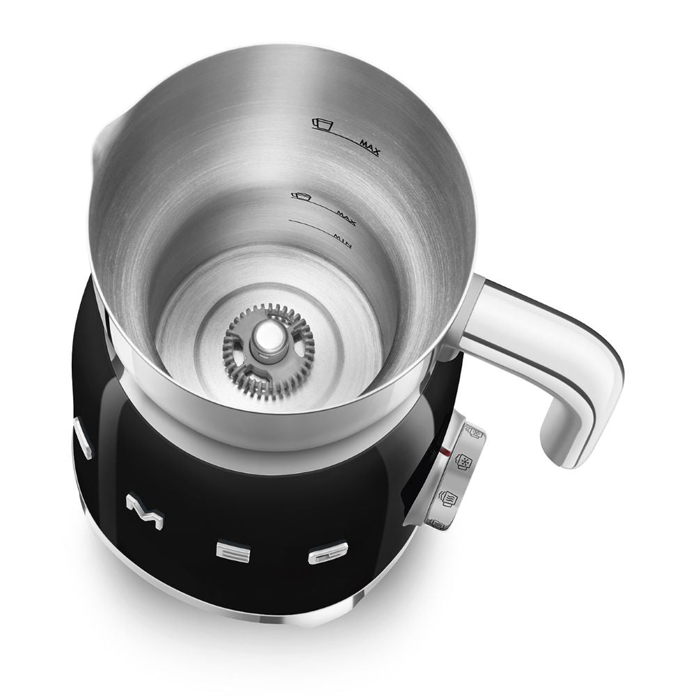 Smeg 50's Style Retro MFF11BLUK Milk Frother - Black
