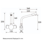 Bristan Manhattan Easyfit Mono Sink Mixer - Chrome