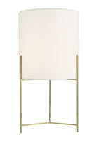 Michaela Table Lamp Satin Gold With Shade <br>Satin Gold