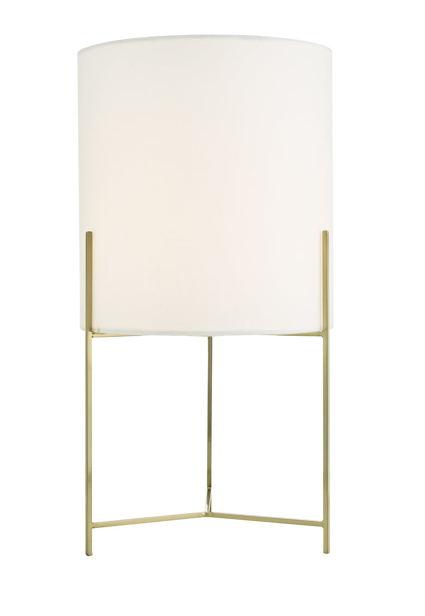 Michaela Table Lamp Satin Gold With Shade <br>Satin Gold
