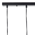 Midi 3 Light Bar Pendant Black & Bright Copper Detail<br>Matt Black