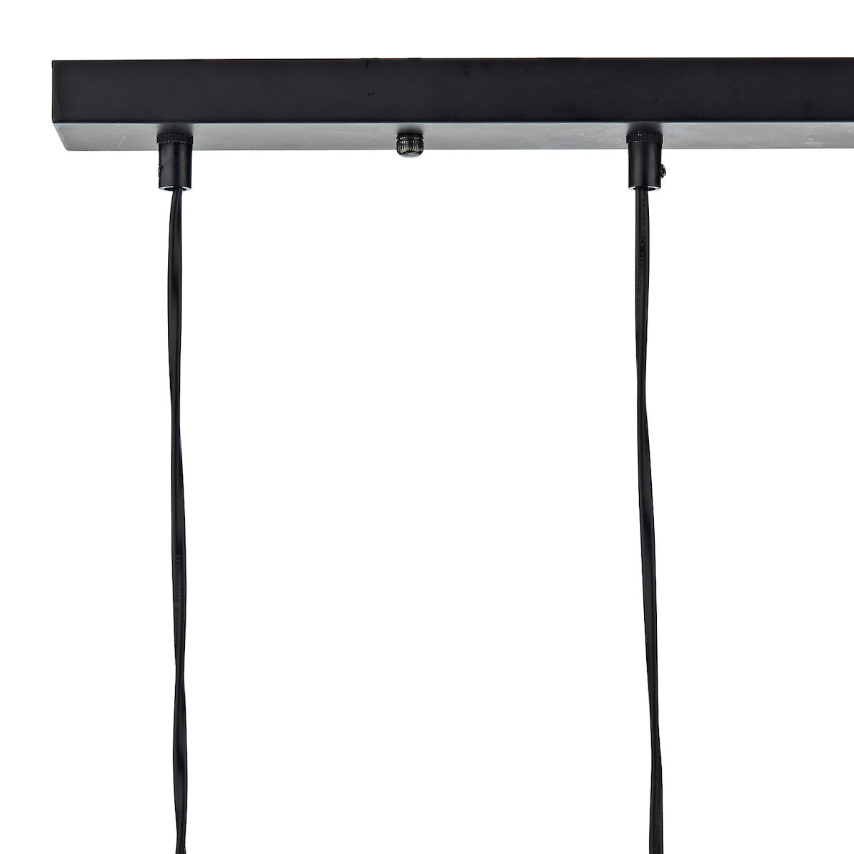 Midi 3 Light Bar Pendant Black & Bright Copper Detail<br>Matt Black
