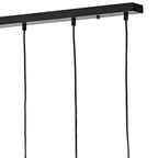 Midi 5lt Bar Pendant Black & Polished Chrome<br>Matt Black
