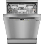 Miele G5811 SC Front Active Plus Freestanding Dishwasher-Clean Steel