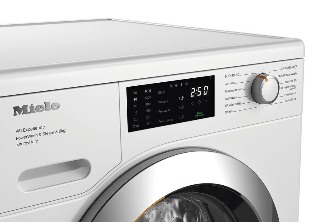 Miele WEE385WCS 8kg 1400 Spin Washing Machine - Lotus White