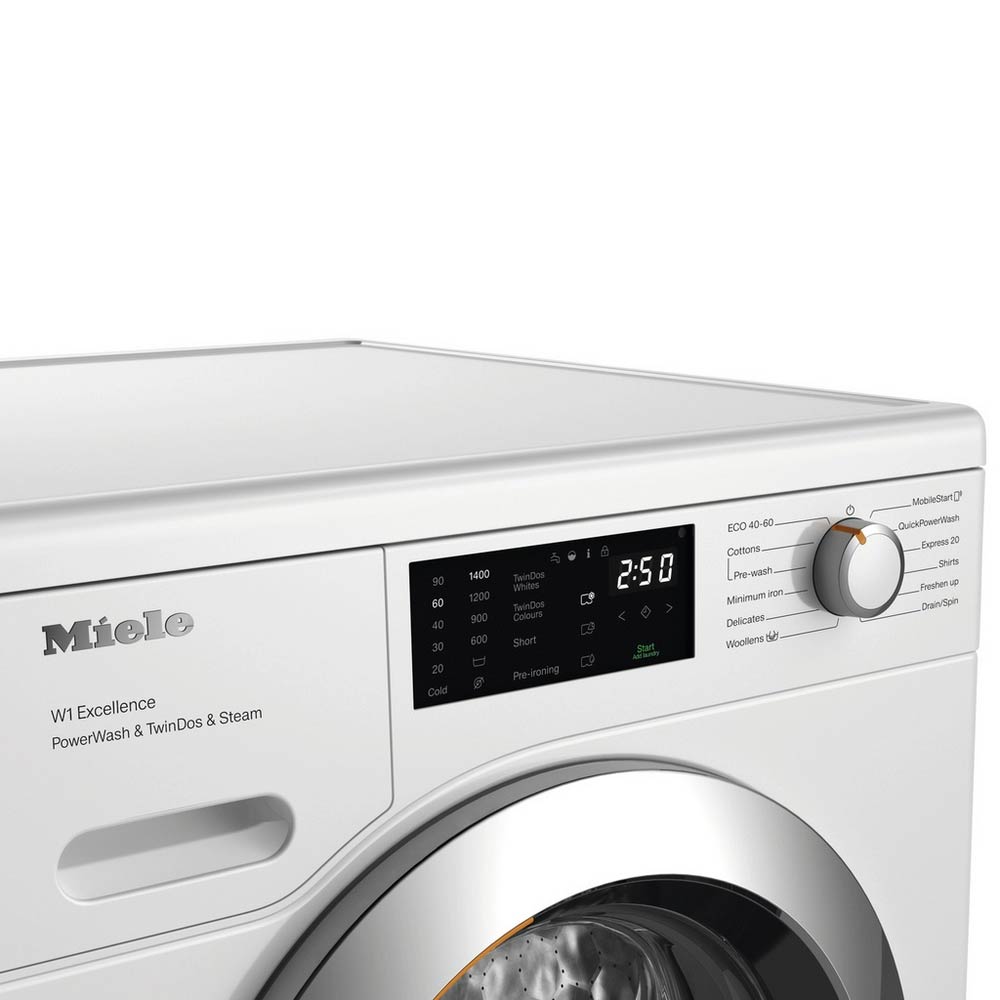 Miele WEG885 WCS 9kg 1400 Spin Washing Machine - Lotus White