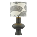 Miho Table Lamp Black/Bronze With Shade <br>Black