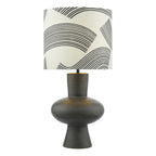 Miho Table Lamp Black/Bronze With Shade <br>Black