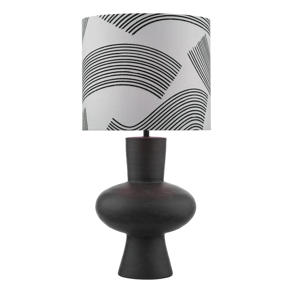 Miho Table Lamp Black/Bronze With Shade <br>Black