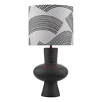 Miho Table Lamp Black/Bronze With Shade <br>Black