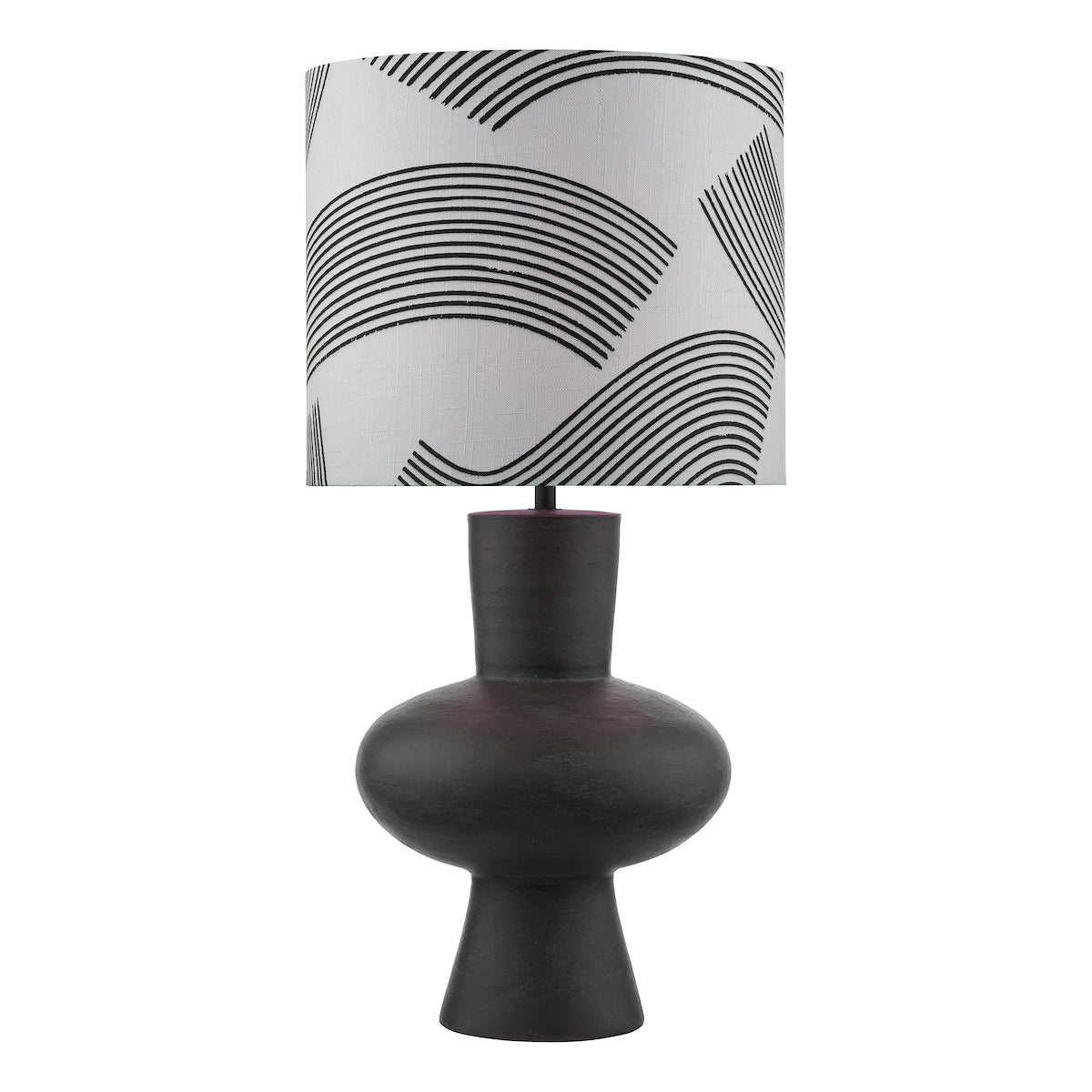 Miho Table Lamp Black/Bronze With Shade <br>Black
