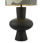 Miho Table Lamp Black/Bronze With Shade <br>Black