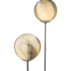 Mikara 2 Light Table Lamp Polished Chrome Planet Glass<br>Polished Chrome