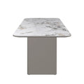 Milano Fixed Gloss White Ceramic Dining Table - 180cm