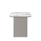 Milano Gloss White Ceramic Side Table