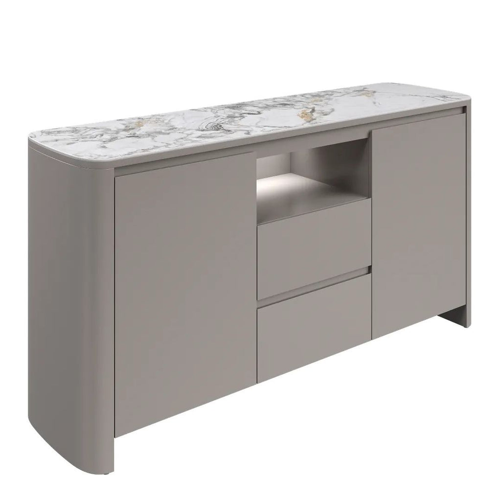 Milano Gloss White Ceramic Sideboard
