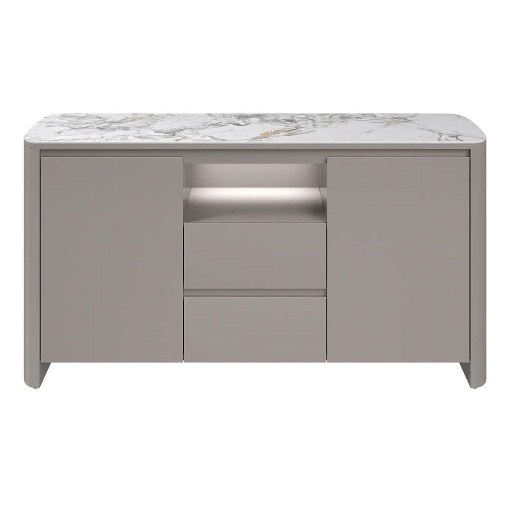 Milano Gloss White Ceramic Sideboard