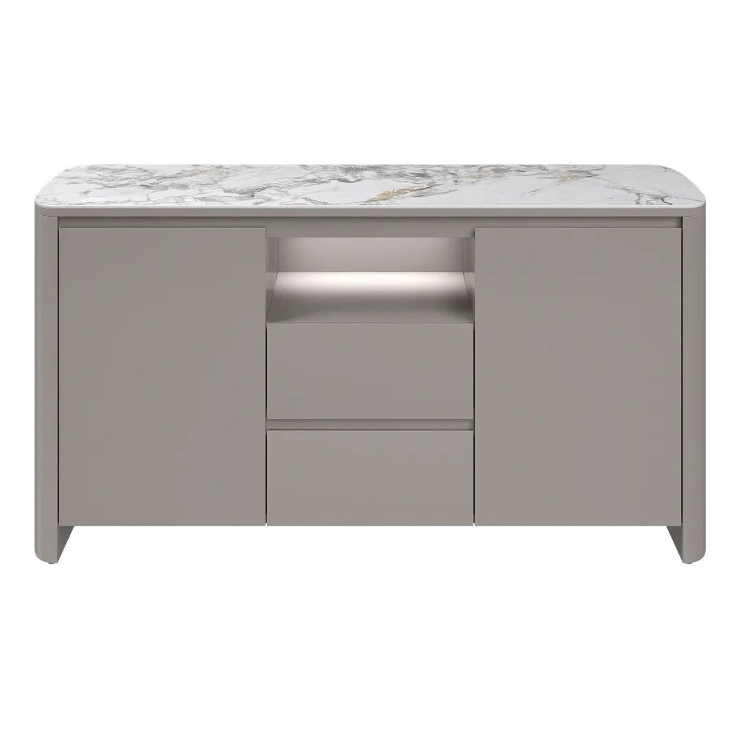 Milano Gloss White Ceramic Sideboard