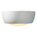 Milo Wall Light White Unglazed Ceramic Glass<br>White Ceramic