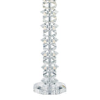 Mina Table Lamp Polished Chrome & Crystal With Shade <br>Crystal