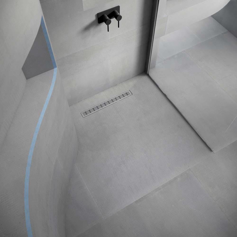 Marmox Linear Showerlay 360 1200mm x 1200mm x 40mm Ld Offset (M100) C/W Linear Waste