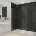 Merlyn 8mm Wetroom Swivel Panel Chrome 300mm