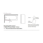 Merlyn Single Curved Bath Screen