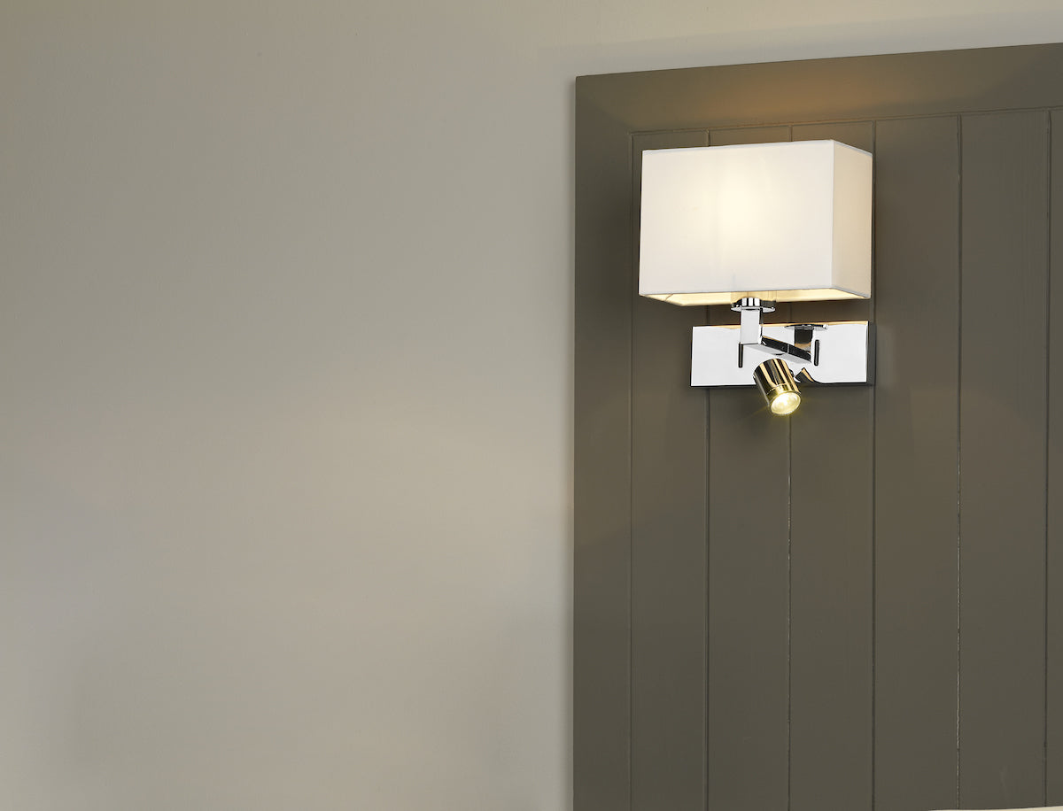 Modena Wall Light With LED In Polished Chrome (Bracket Only)<br>Polished Chrome