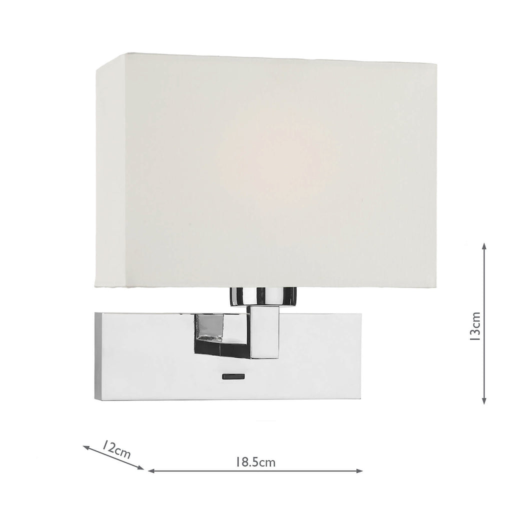Modena Wall Light In Polished Chrome (Bracket Only)<br>Polished Chrome