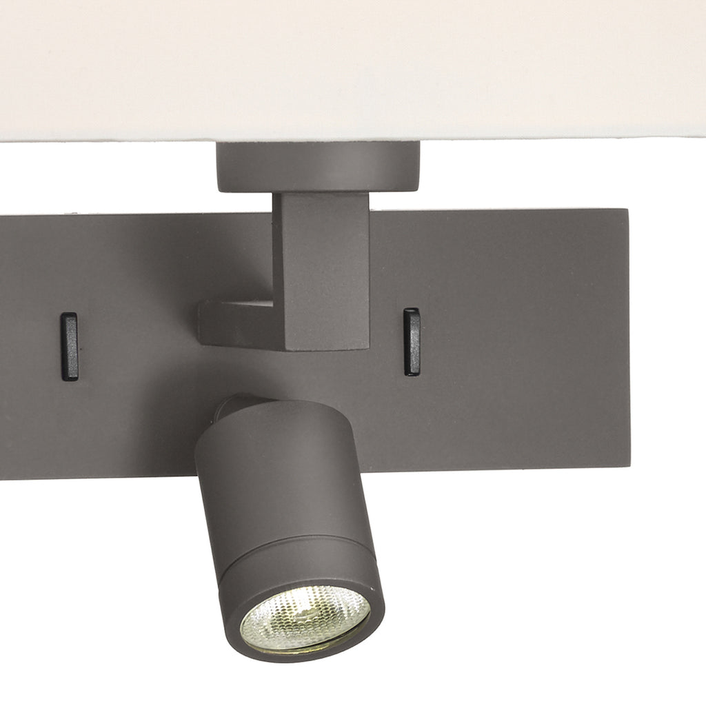 Modena Wall Light With LED In Bronze (Bracket Only)<br>Brushed Bronze