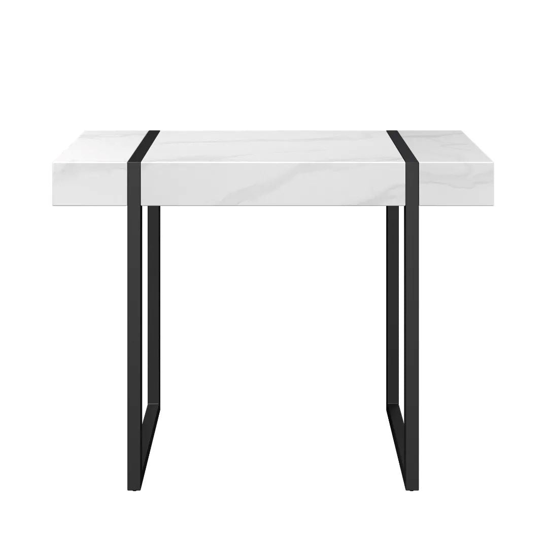 Montblanc White Marble Effect Console Table
