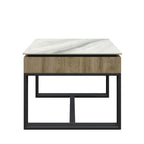Monza White Ceramic Side Table