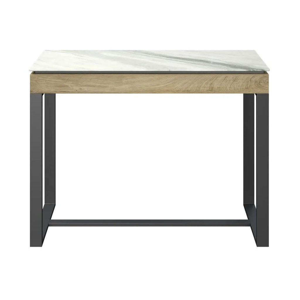 Monza White Ceramic Console Table