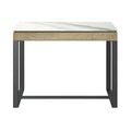 Monza White Ceramic Console Table