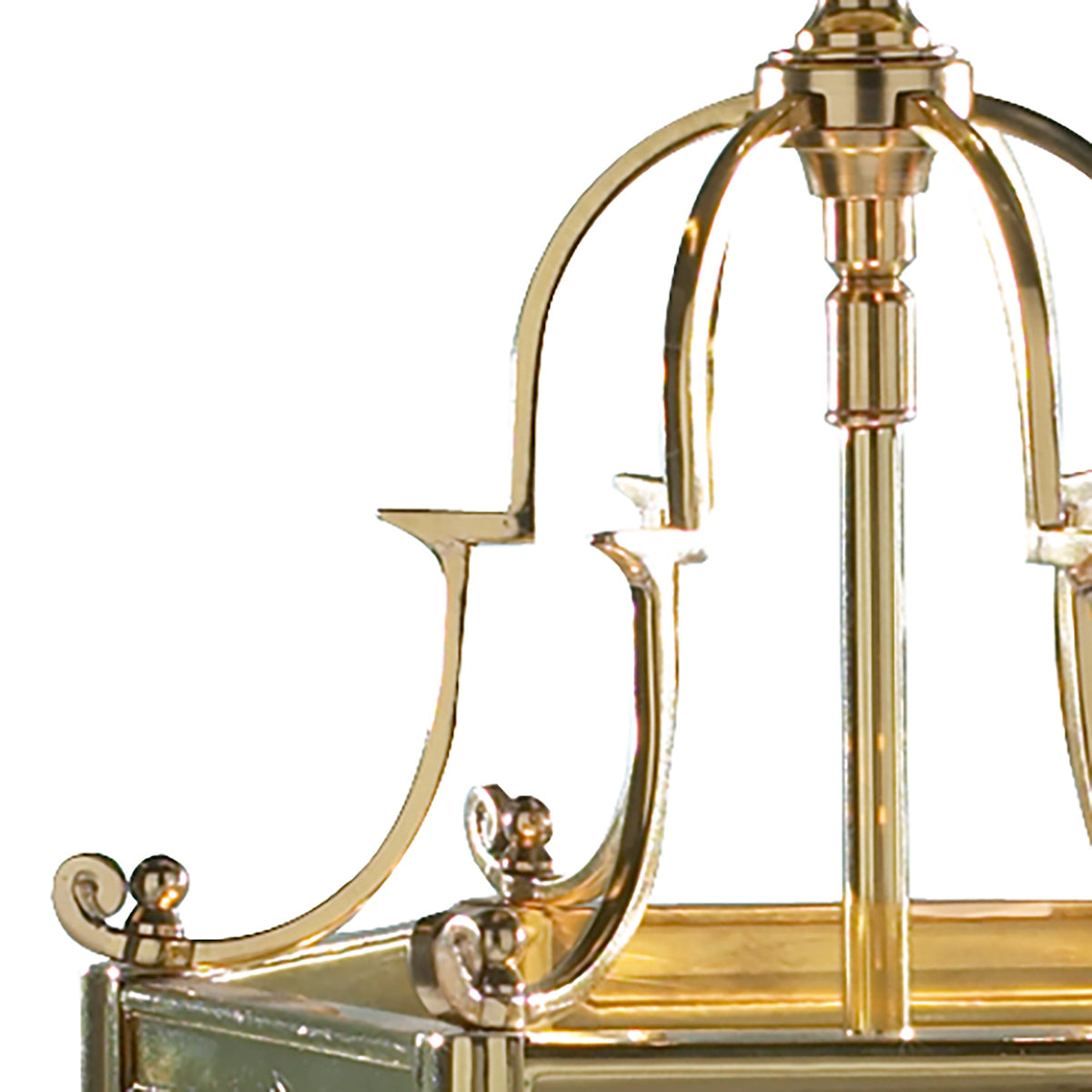 Moorgate Hexagonal Hall Lantern Dual Mount Polished Brass<br>Polished Brass