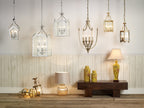 Moorgate Hexagonal Hall Lantern Dual Mount Polished Brass<br>Polished Brass