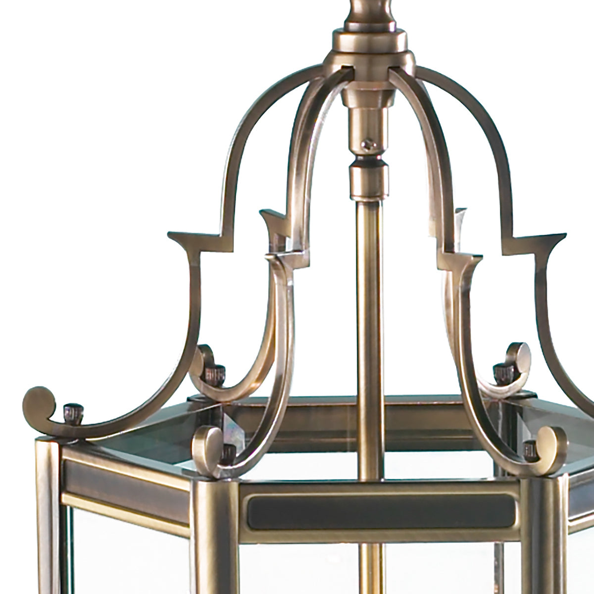 Moorgate Hexagonal Hall Lantern Dual Mount Antique Brass<br>Antique Brass