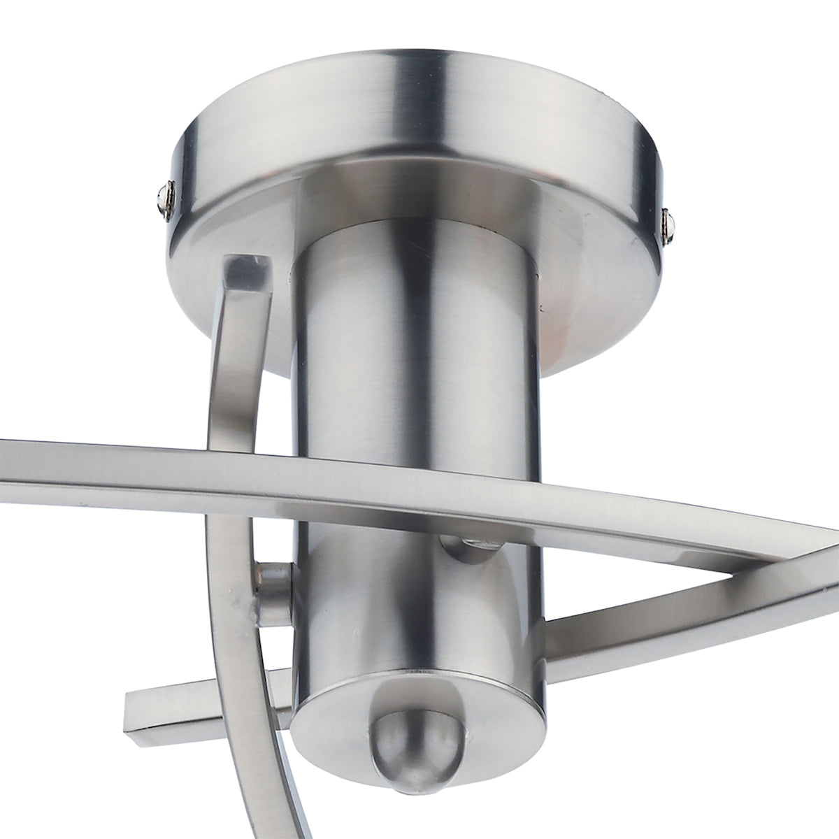 Morgan 3 Light Semi Flush Satin Chrome<br>Satin Chrome