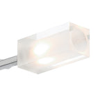 Morgan 3 Light Semi Flush Satin Chrome<br>Satin Chrome