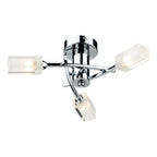 Morgan 3 Light Semi Flush Polished Chrome<br>Polished Chrome
