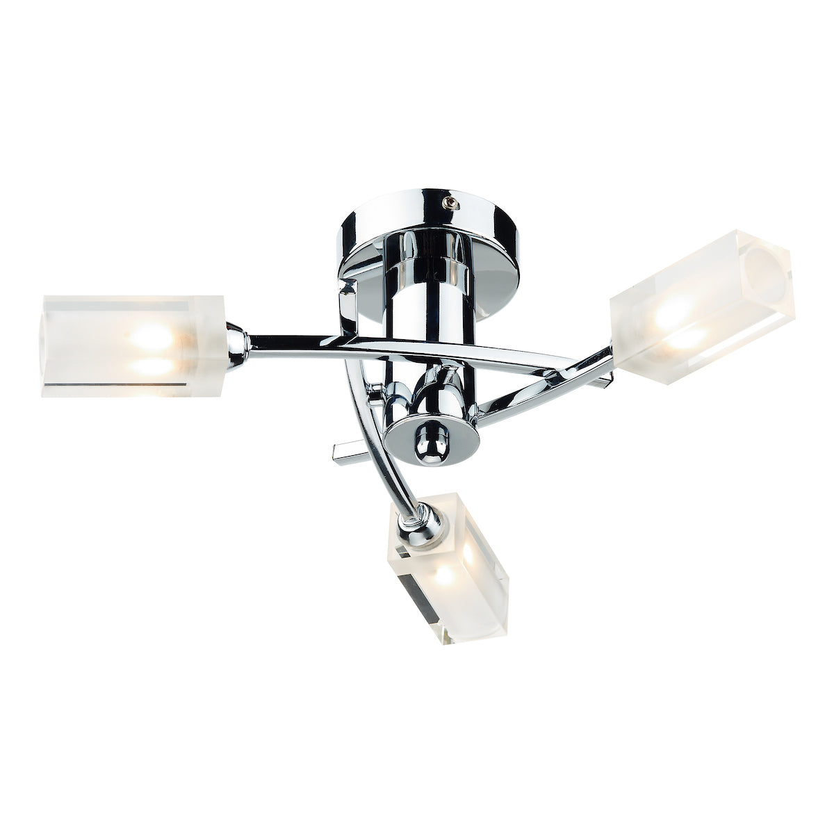 Morgan 3 Light Semi Flush Polished Chrome<br>Polished Chrome