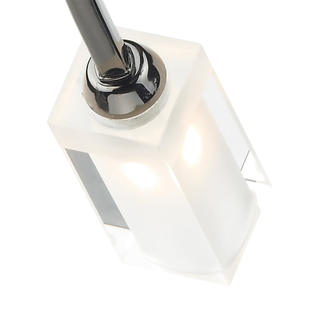 Morgan 3 Light Semi Flush Black Chrome<br>Polished Black Chrome