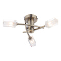 Morgan 3 Light Semi Flush Antique Brass<br>Antique Brass