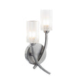 Morgan Double Wall Bracket Satin Chrome<br>Satin Chrome
