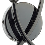 Morgan Double Wall Bracket Black Chrome<br>Polished Black Chrome